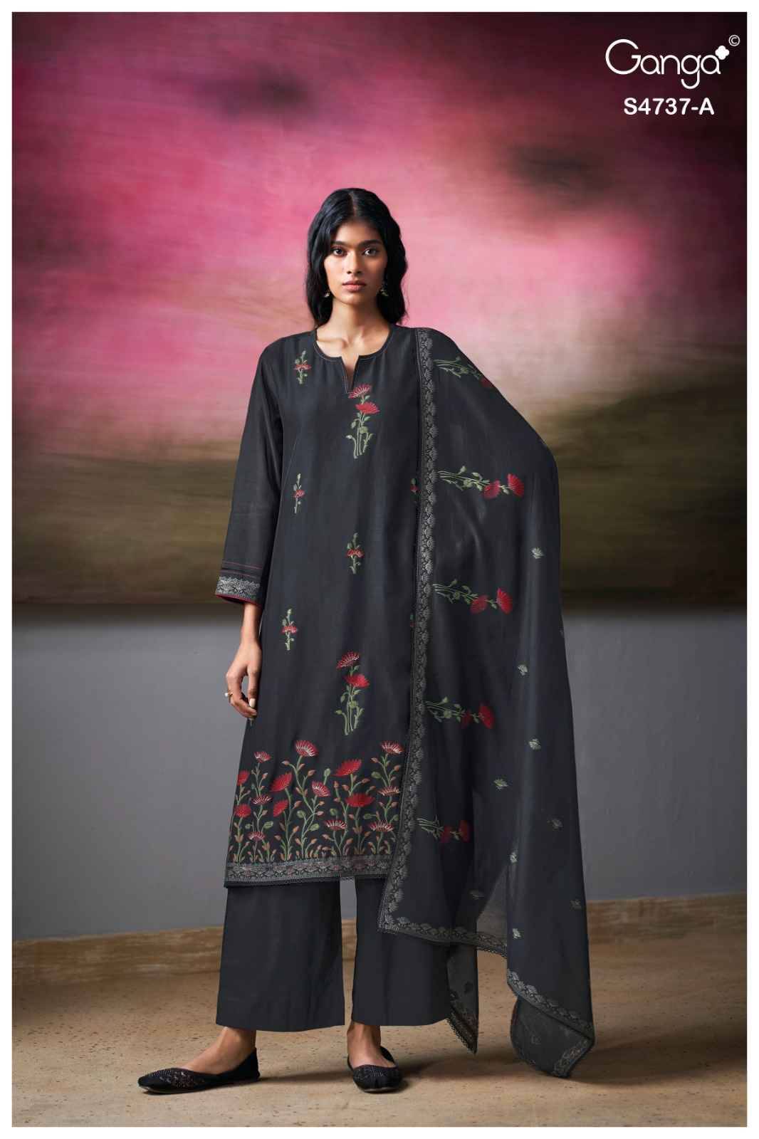 QIRISHA 4737 By Ganga Fashion Beautiful Festive Suits Stylish Colorful Fancy Casual Wear & Ethnic Wear PREMIUM PURE MUL SOLID Print Dresses At Wholesale Price